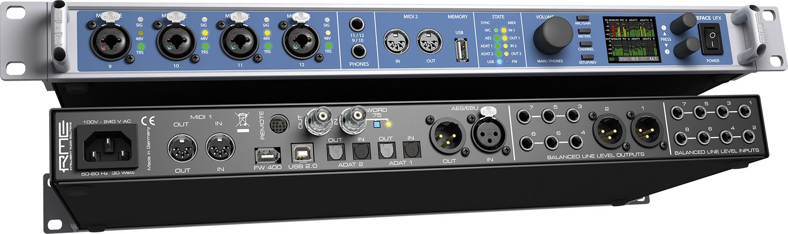 RME Fireface UFX 28-Channel high-resolution audio inteface AD/DA Unit
